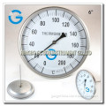 High Quality 150mm All Stainless Steel back connection industrial usage bimetal thermometer